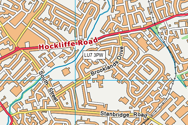 LU7 3PW map - OS VectorMap District (Ordnance Survey)