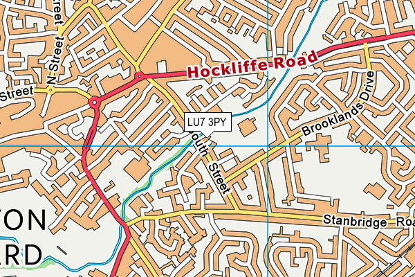 LU7 3PY map - OS VectorMap District (Ordnance Survey)