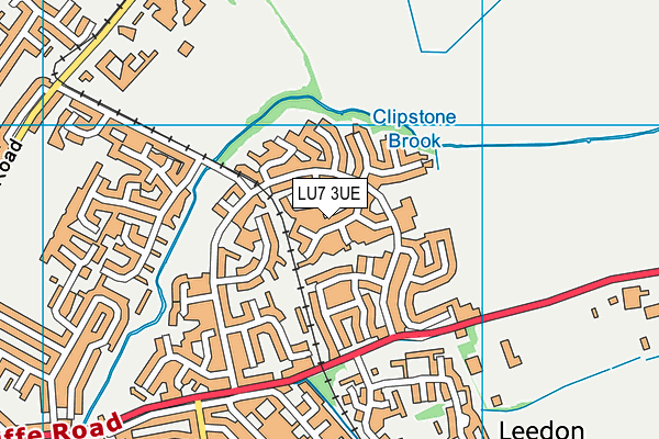 LU7 3UE map - OS VectorMap District (Ordnance Survey)