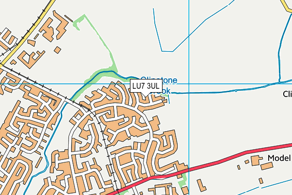 LU7 3UL map - OS VectorMap District (Ordnance Survey)