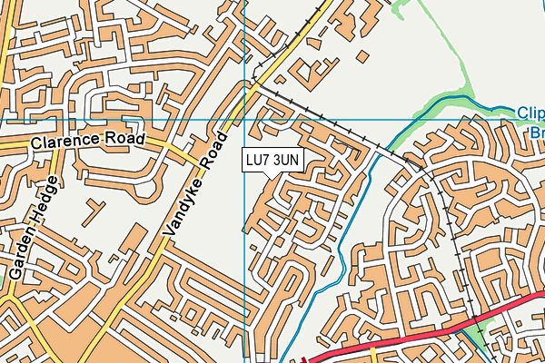 LU7 3UN map - OS VectorMap District (Ordnance Survey)