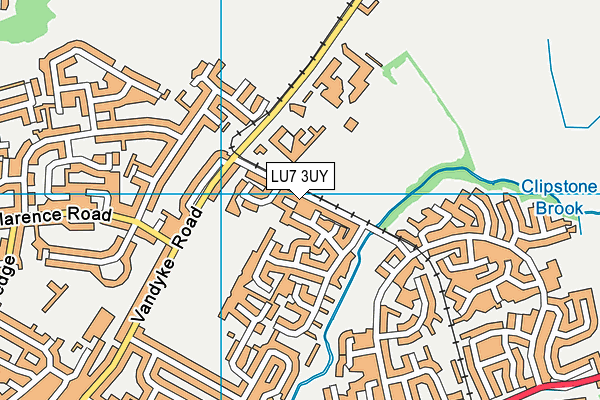 LU7 3UY map - OS VectorMap District (Ordnance Survey)