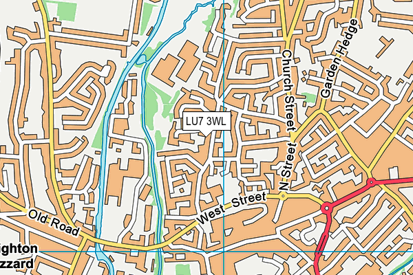 LU7 3WL map - OS VectorMap District (Ordnance Survey)