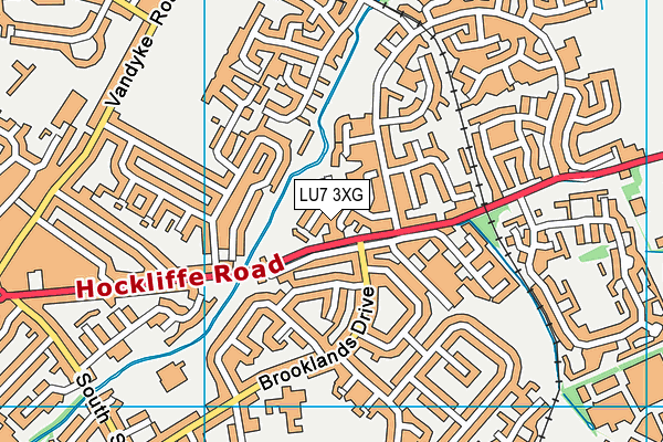 LU7 3XG map - OS VectorMap District (Ordnance Survey)