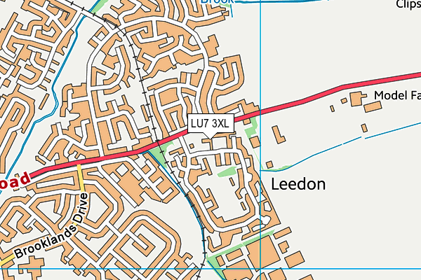 LU7 3XL map - OS VectorMap District (Ordnance Survey)