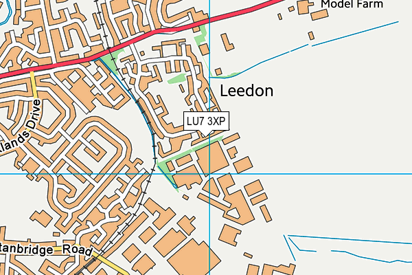 LU7 3XP map - OS VectorMap District (Ordnance Survey)