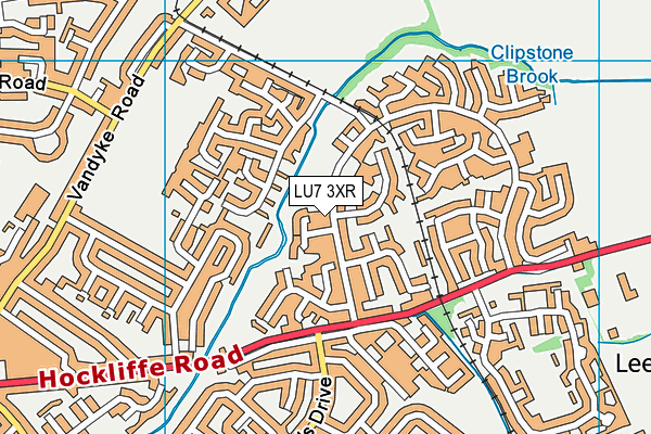 LU7 3XR map - OS VectorMap District (Ordnance Survey)