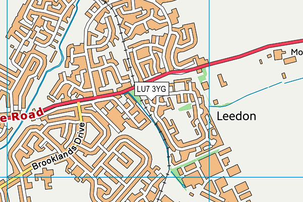 LU7 3YG map - OS VectorMap District (Ordnance Survey)