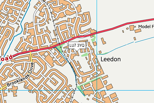 LU7 3YQ map - OS VectorMap District (Ordnance Survey)