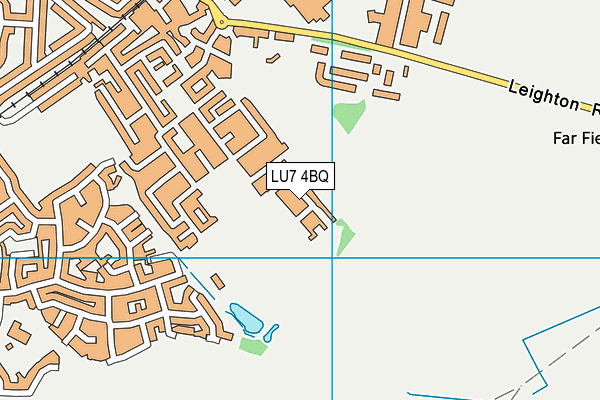 LU7 4BQ map - OS VectorMap District (Ordnance Survey)