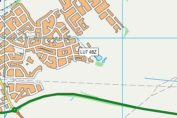 LU7 4BZ map - OS VectorMap District (Ordnance Survey)