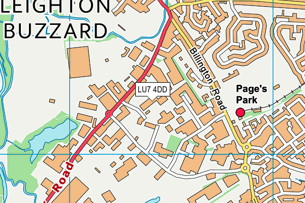 LU7 4DD map - OS VectorMap District (Ordnance Survey)