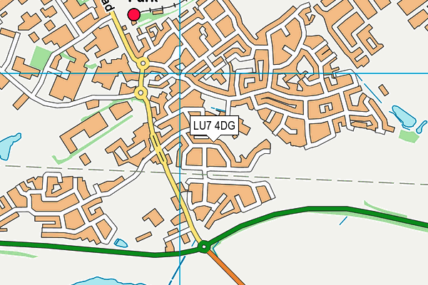 LU7 4DG map - OS VectorMap District (Ordnance Survey)