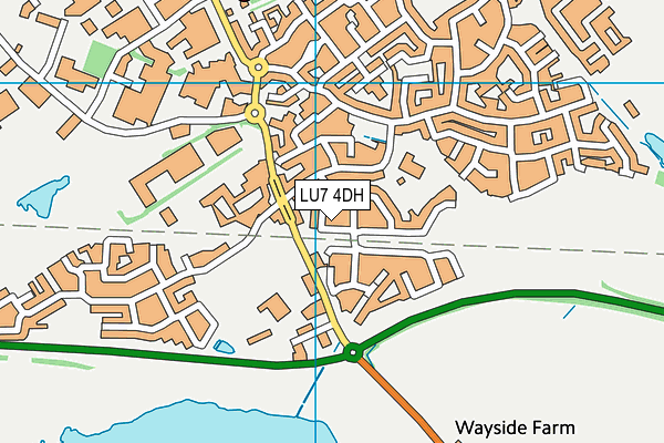 LU7 4DH map - OS VectorMap District (Ordnance Survey)