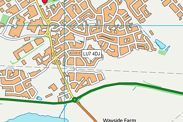 LU7 4DJ map - OS VectorMap District (Ordnance Survey)