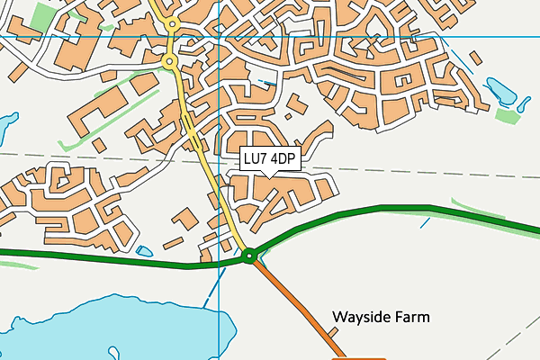 LU7 4DP map - OS VectorMap District (Ordnance Survey)