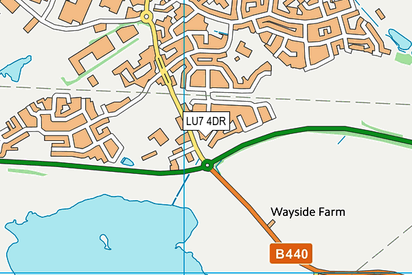LU7 4DR map - OS VectorMap District (Ordnance Survey)