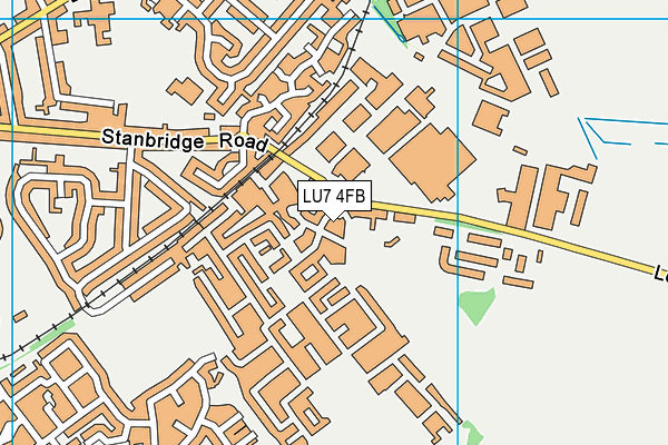 LU7 4FB map - OS VectorMap District (Ordnance Survey)