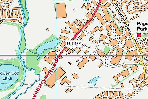 LU7 4FF map - OS VectorMap District (Ordnance Survey)