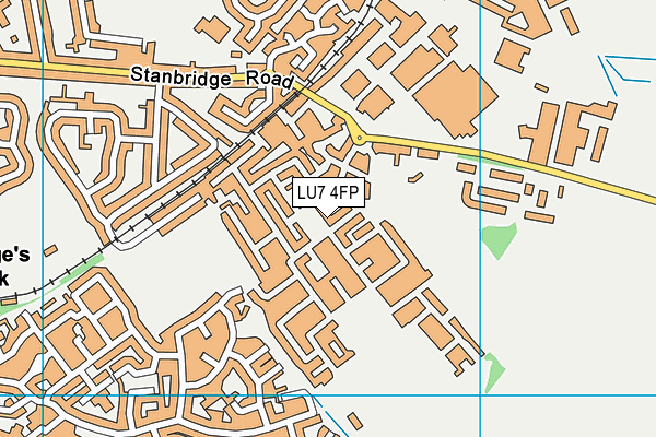 LU7 4FP map - OS VectorMap District (Ordnance Survey)