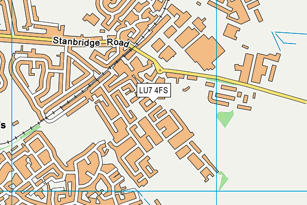 LU7 4FS map - OS VectorMap District (Ordnance Survey)