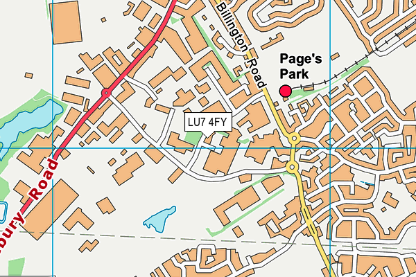 LU7 4FY map - OS VectorMap District (Ordnance Survey)