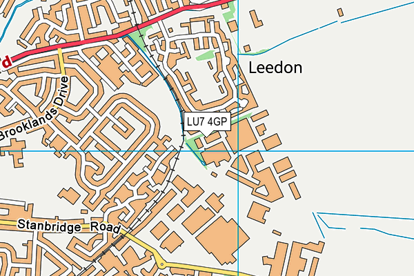 LU7 4GP map - OS VectorMap District (Ordnance Survey)