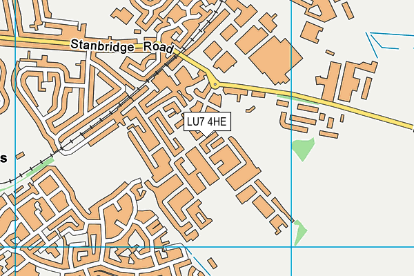 LU7 4HE map - OS VectorMap District (Ordnance Survey)