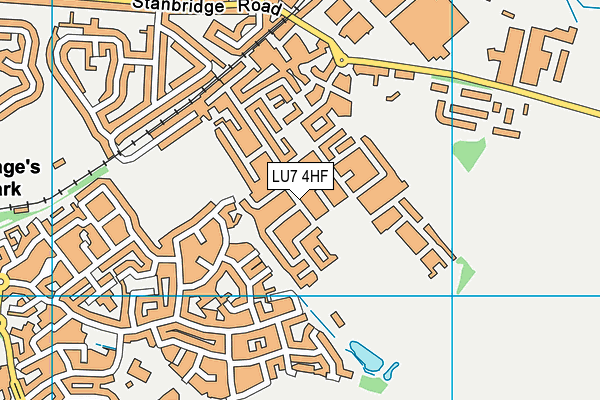 LU7 4HF map - OS VectorMap District (Ordnance Survey)