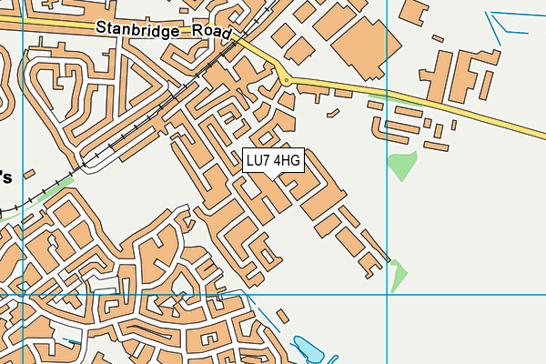 LU7 4HG map - OS VectorMap District (Ordnance Survey)
