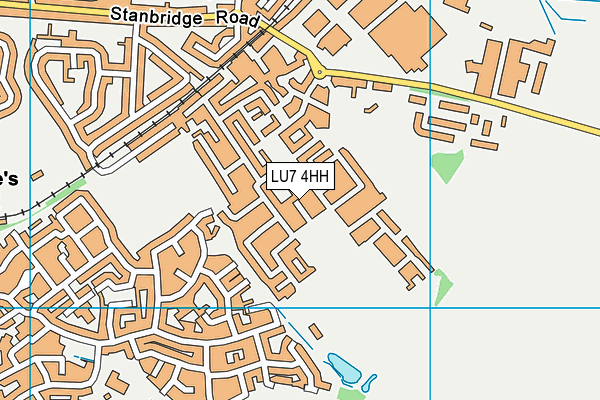 LU7 4HH map - OS VectorMap District (Ordnance Survey)