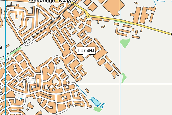 LU7 4HJ map - OS VectorMap District (Ordnance Survey)
