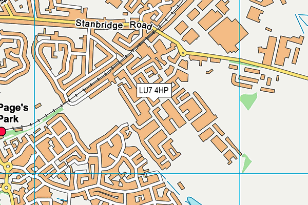 LU7 4HP map - OS VectorMap District (Ordnance Survey)