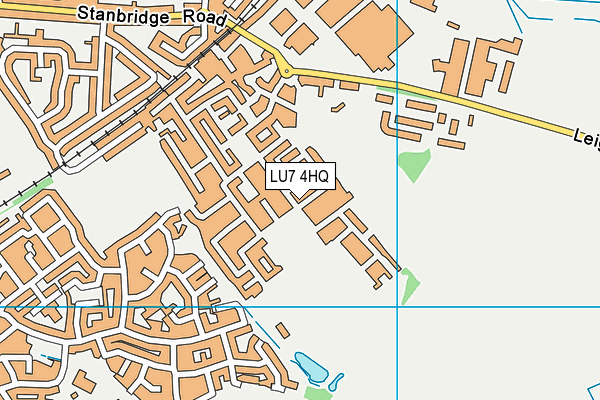 LU7 4HQ map - OS VectorMap District (Ordnance Survey)