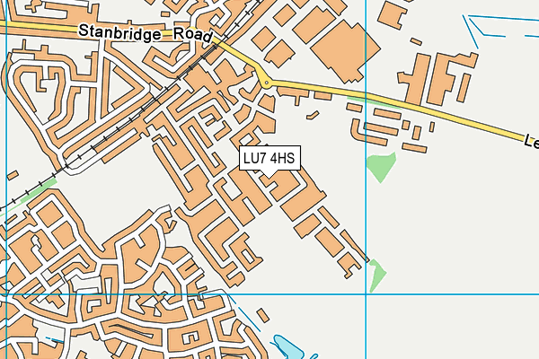 LU7 4HS map - OS VectorMap District (Ordnance Survey)