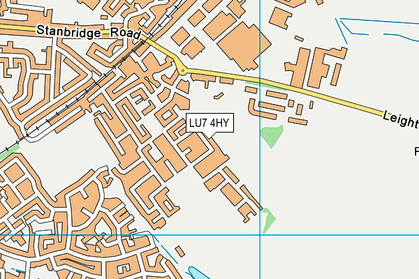 LU7 4HY map - OS VectorMap District (Ordnance Survey)