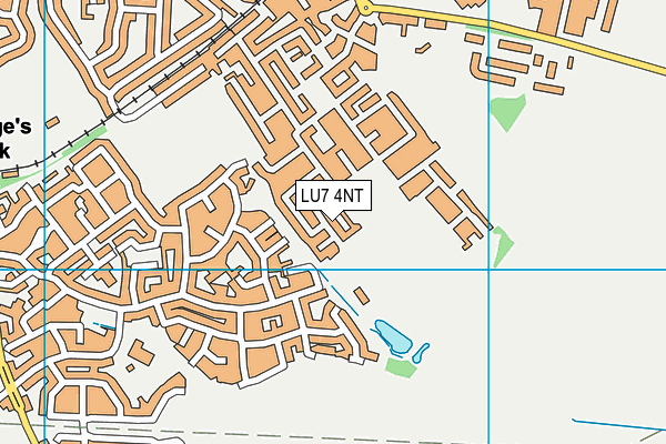 LU7 4NT map - OS VectorMap District (Ordnance Survey)