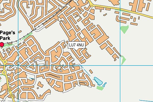 LU7 4NU map - OS VectorMap District (Ordnance Survey)