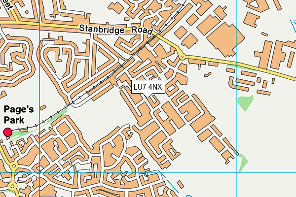 LU7 4NX map - OS VectorMap District (Ordnance Survey)