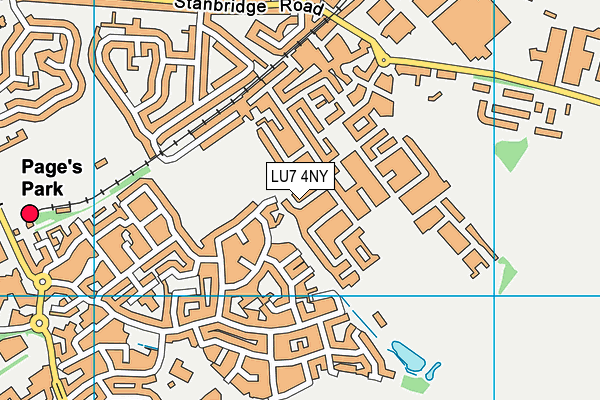LU7 4NY map - OS VectorMap District (Ordnance Survey)