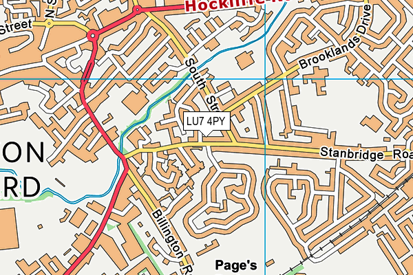 LU7 4PY map - OS VectorMap District (Ordnance Survey)