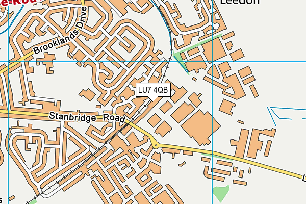 LU7 4QB map - OS VectorMap District (Ordnance Survey)