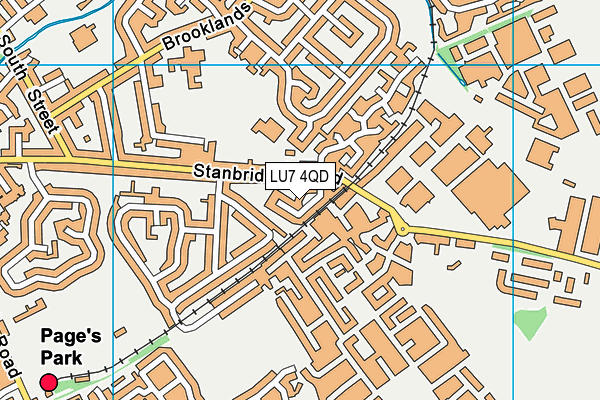 LU7 4QD map - OS VectorMap District (Ordnance Survey)