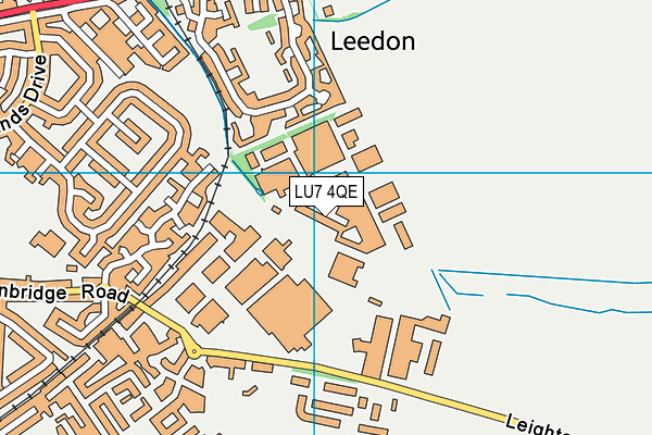 LU7 4QE map - OS VectorMap District (Ordnance Survey)