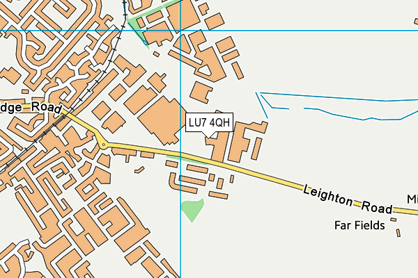 LU7 4QH map - OS VectorMap District (Ordnance Survey)