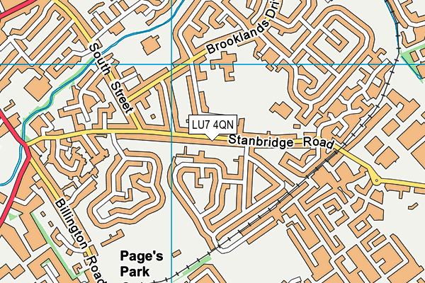 LU7 4QN map - OS VectorMap District (Ordnance Survey)