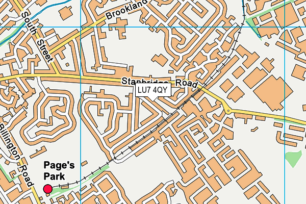 LU7 4QY map - OS VectorMap District (Ordnance Survey)
