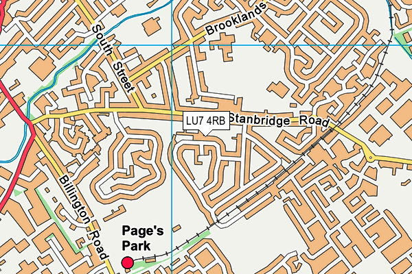 LU7 4RB map - OS VectorMap District (Ordnance Survey)