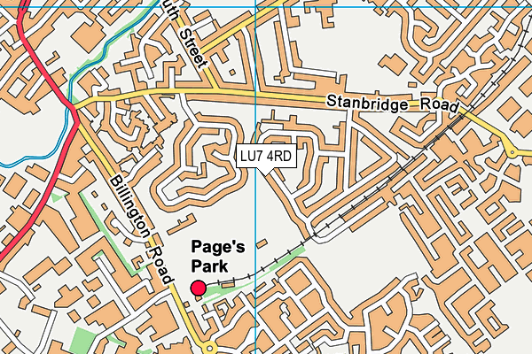 LU7 4RD map - OS VectorMap District (Ordnance Survey)
