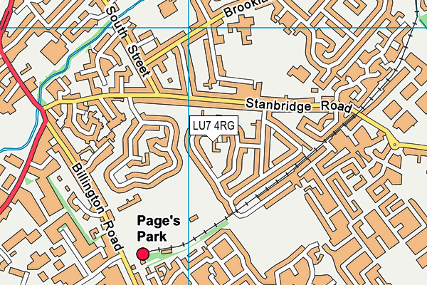 LU7 4RG map - OS VectorMap District (Ordnance Survey)